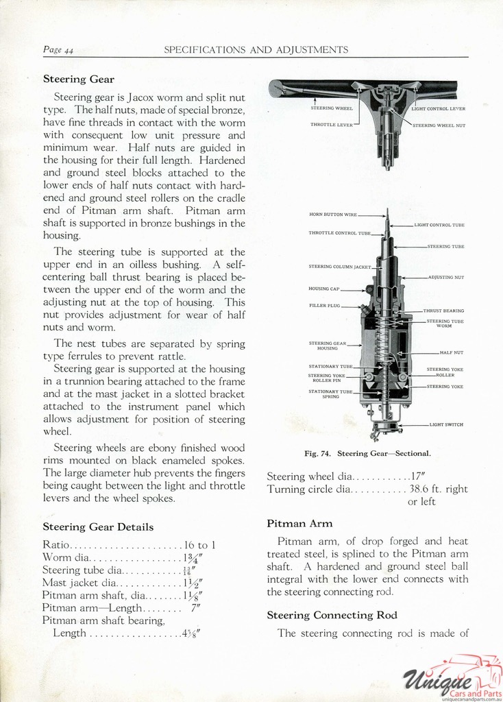 1930 Buick Marquette Specifications Booklet Page 60